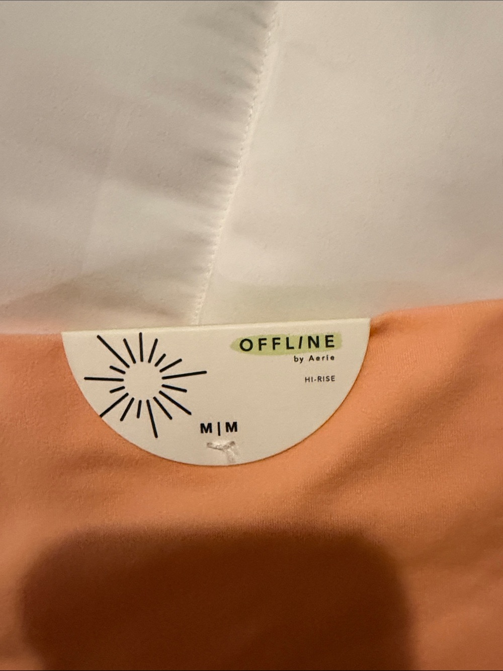 aerie Peach Hi-Rise One-Piece Swimsuit